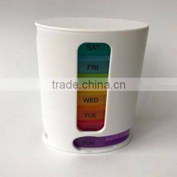 New Design 7-day Oval Pill Organizer 7 Day Pill Box Pills Dispenser photo-1