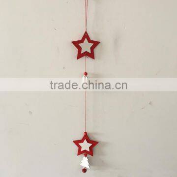 Handmade DIY Christmas Decoration Red Star Hanging Crafts photo-3
