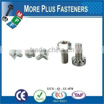 Taiwan JIS B1187 M3 M12 M3-0.5 x 8mm Phillips Pan Head Grade A2-70 Stainless Steel Square Conical Washer SEMS Machine Screw