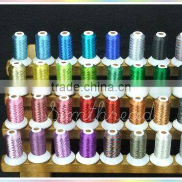 Metallic yarn Machine Embroidery Thread High Luster, Strong Strength