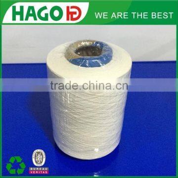 Raw white regenerated cotton poly blended yarn for fabric HAGO