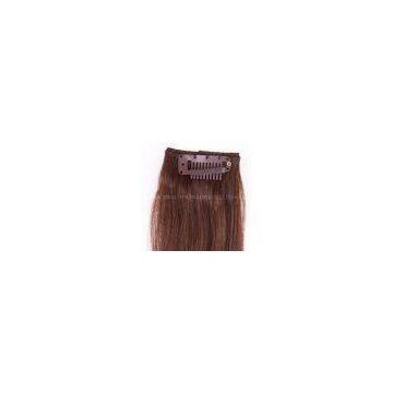 straight hair weft, 100% human hair ,Clip in hair(4)