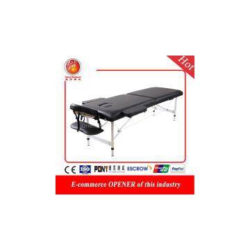 Portable Folding Massage Bed With Big Round Toe 5cm Sponge Aluminum Leg Portable Massage Table With Carry Case Max Bear 800kg