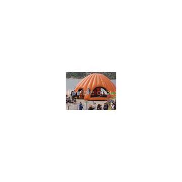 Orange Inflatable Party Tent For Leisure , House Shade Inflatable Wedding Tent