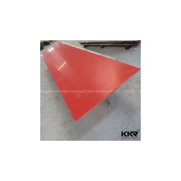 red high quality solid surface artificial stone slab