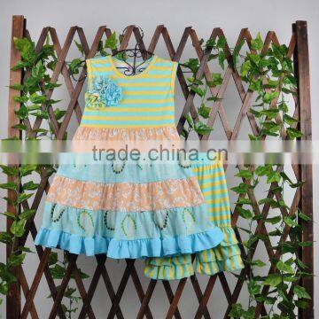 2017 New Arrival Infant Girl Polka Dot Ruffle Raglan Top Kids Boutique Summer Clothing Wholesale photo-5