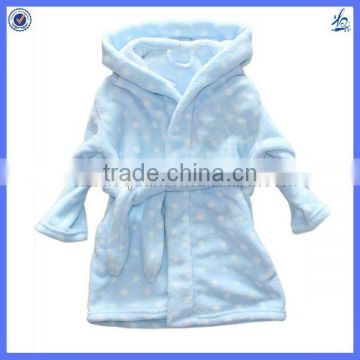 Cheap printed coral fleece kids bathrobe wholesale/cheap bathrobe for kids