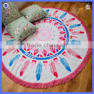 Promotion mandala beach towel Round Beach Towel With Tassels