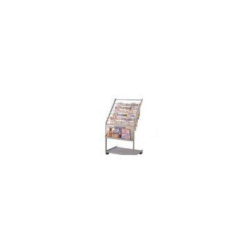 Newspaper and magazine rack