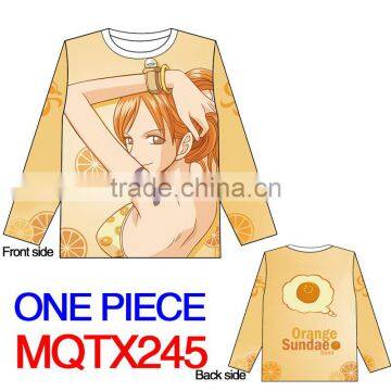 One Piece Japanese Cute Cartoon Good Quality Fashion Cosplay Warm Anime Long Sleeve T Shirt