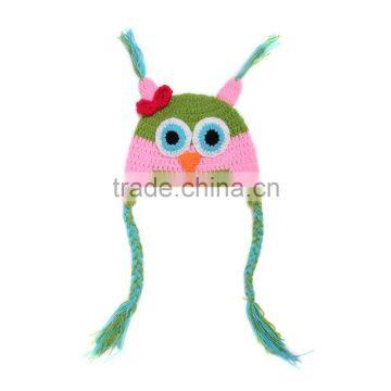 2015 hot sale Fashion baby warm hat baby owl hat