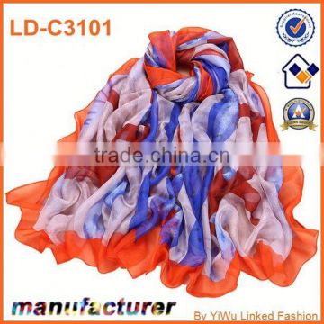 wholesale alibaba silk chiffon scarf floral print silk scarf