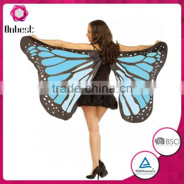 Large Vivid butterfly wings Fast delivery Craft supplies black fairy wing for woman