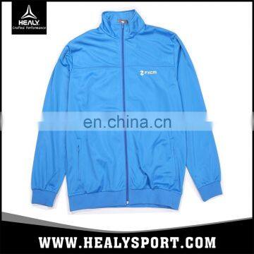 High Quality full zip sprint woven blue training jacket