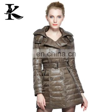 Fashion Winter Clothing Windproof Warm Down Feather Jacket For Women