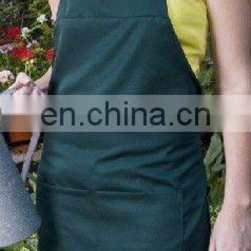 Green full garden apron