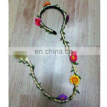 party flower Tangled Rapunzel braids headband MPA-0190