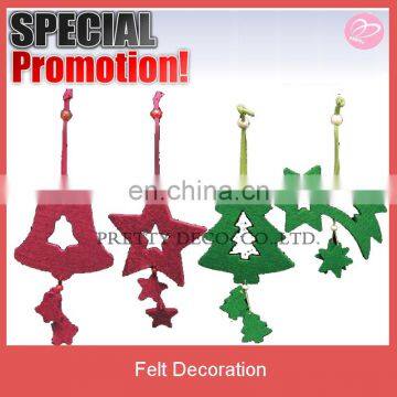 Club pack of 18 brilliant tree and shooting star felt ornaments