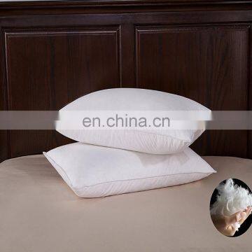 Washable White Feather Pillows, Medium/Firm Support, 100% Cotton Cover, Pack of Two, 48x74cm