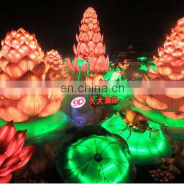 Silk Chinese lantern for celebrations and festivals named Harmonious