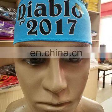 2017 El Diablo Run Game Headband blue color