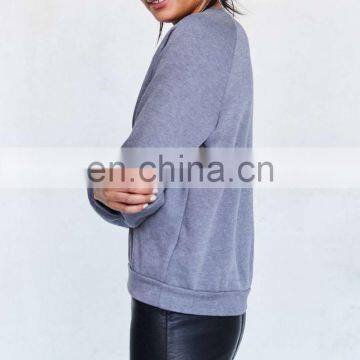 OEM Women's Plain Sports Hoodies Pullover Hoodies for Women photo-5