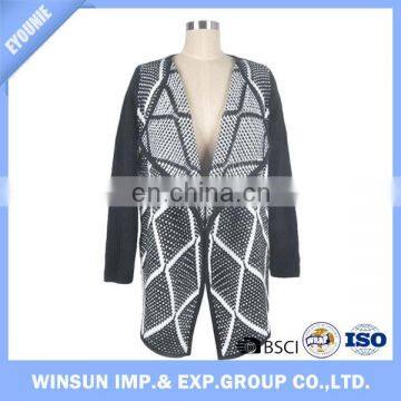 Spring 100% Acrylic No Button Cardigan Sweater Coat For Women