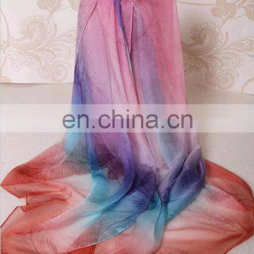 new fashion long style women silk chiffon scarf