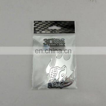 custom adhesive badge plastic emblems adhesive 3d chromed letters