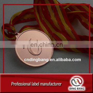 Customized Professional OEM Sports Meeting Use Custom Cheap Ribbon Commemorative 24K Gold Racing Medal