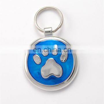 Gift item custom round dog tag with ring