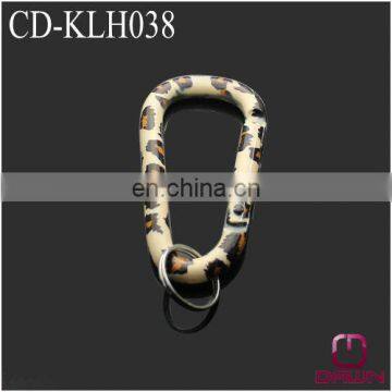 leopard metal key hook with a ring CD-KLH038