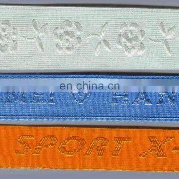Unique elastic bands with customized logo for underwear