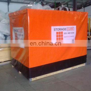 100% waterproof  PVC Coated Tarpaulin fabric for pallet cover