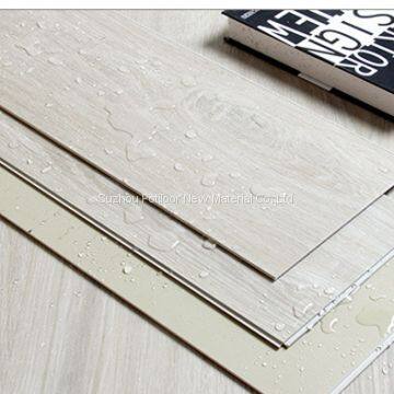 SPC floor plastic flooring sheet tiles slotted click lock 3.2mm thickness 0.5mm wear layer