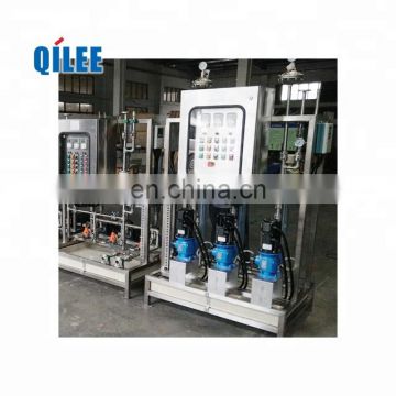 Water polymer chemical dosing unit for chilled water