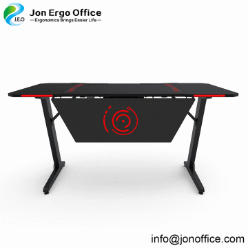 Ergonomic Gaming Desk w/ RGB Light Gaming Workstation Desk photo-5