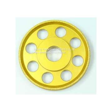 Brazed diamond cast iron grinding wheel for grinding special flat plum wheel disc of cast iron