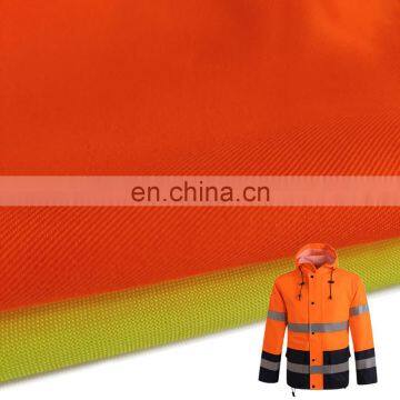 300D DTY 100% polyester waterproof fluorescent oxford fabric for workwear/work uniform