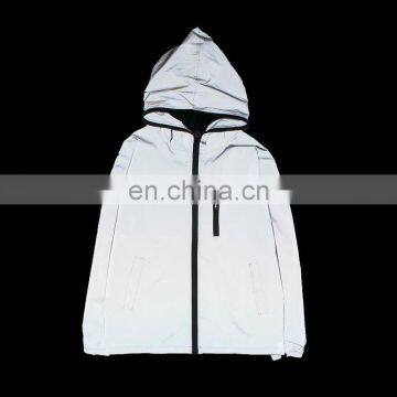 HuaLi Hivisibility Silver Gray Reflective Polyester Fabric photo-4