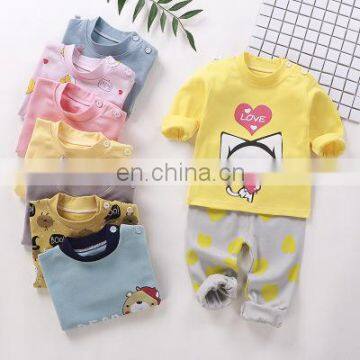 Children's underwear set spring cotton baby boy clothes girls autumn clothes long trousers baby cotton autumn clothes