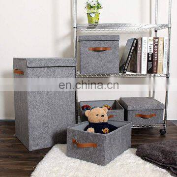 Decorative Living Room Serviette Home Organizer Closet Fabric Home Foldable Cloth Felt Storage Box