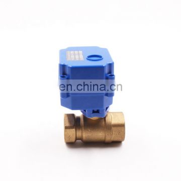 2way Motorized Actuators Mini Electric Motor Smart Brass Ball Electro Actuator Valve Water Custom Made for 5V 12v Valves