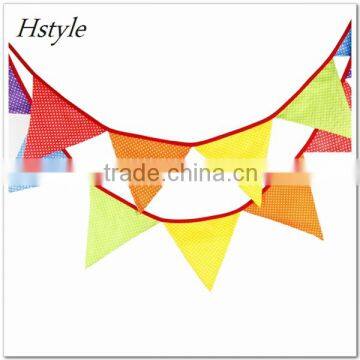 Handmade Tea Party Bunting 10ft/3m Lots Of Colours To Choose From 12 Fabric Flags PL510