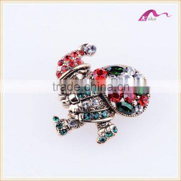 Fashion Christmas Santa Bulk Crystal Brooch Designs