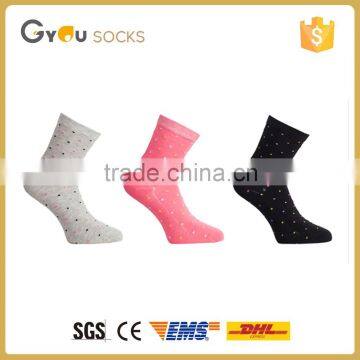 Three color high quality women thin knitted tube socks2016