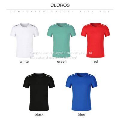High Quality Golf Plain Quick-Drying Outdoor Leisure Men Round Neck T Shirt With Customized Logo photo-3