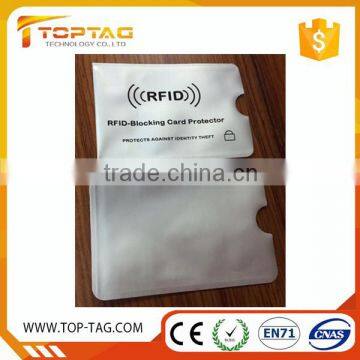 Customoized Anti Theft Anti Scan Rfid card holder Rfid Card Protector