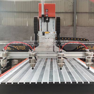 UnionTech China Automatic Cheap Multi Heads 4 Spindles CNC Router For Wood Working