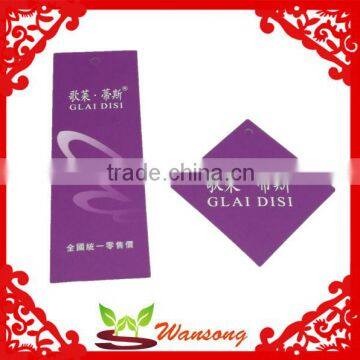 one set difference shape hang tag design